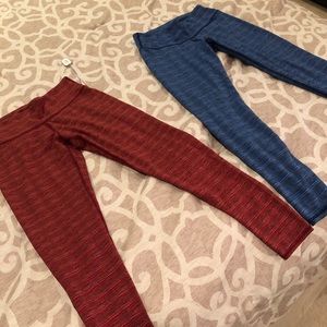 Aerie 7/8 leggings small (red) never worn